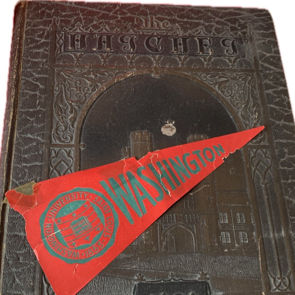 Washington University yearbook, The Hatchet annual from 1928  VINTAGE